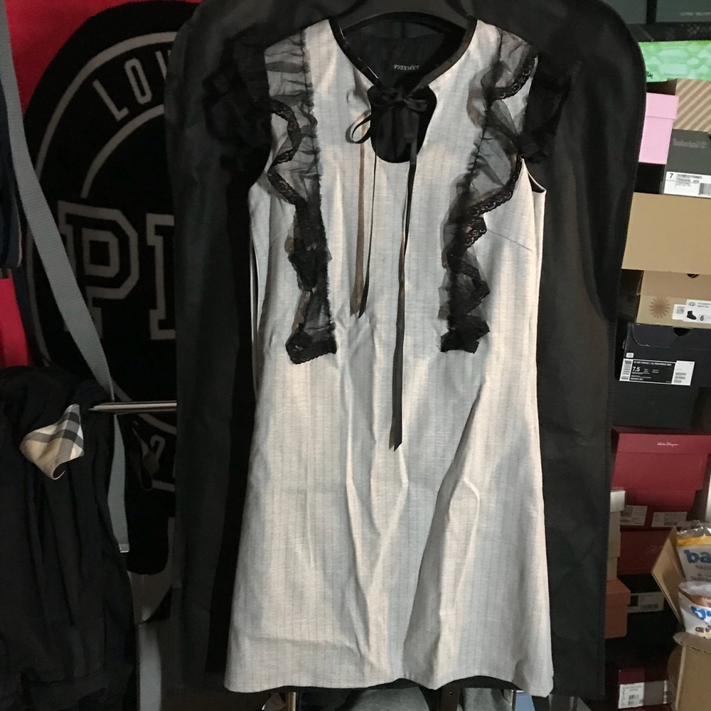 Dress with tie front